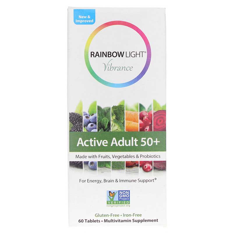 Rainbow Light Active Adult 50+ Multivitamin 60 Tablets