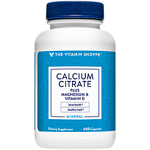 Calcium Citrate with Magnesium & Vitamin D - Supports Healthy Bones & Teeth (600 Capsules)