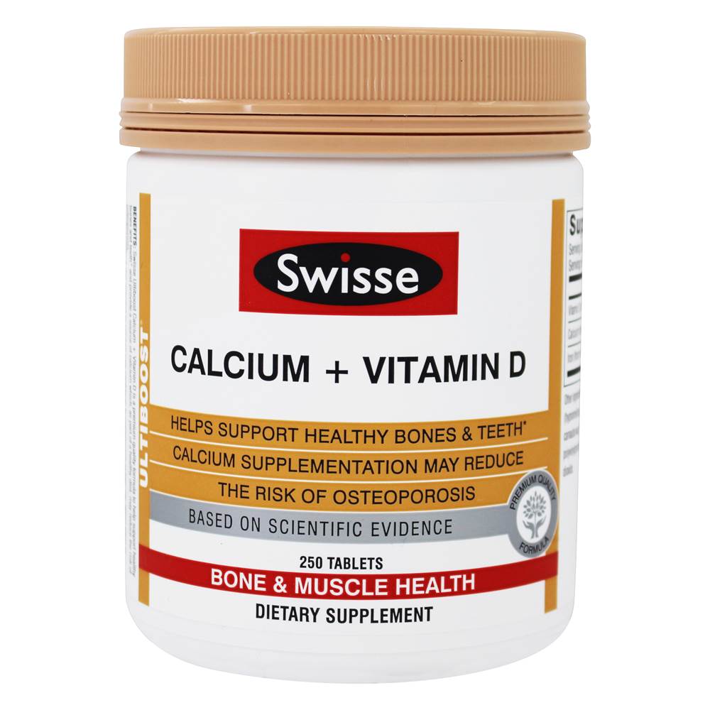 Swisse - Ultiboost Calcium Vitamin D - 250 Tablet(s)