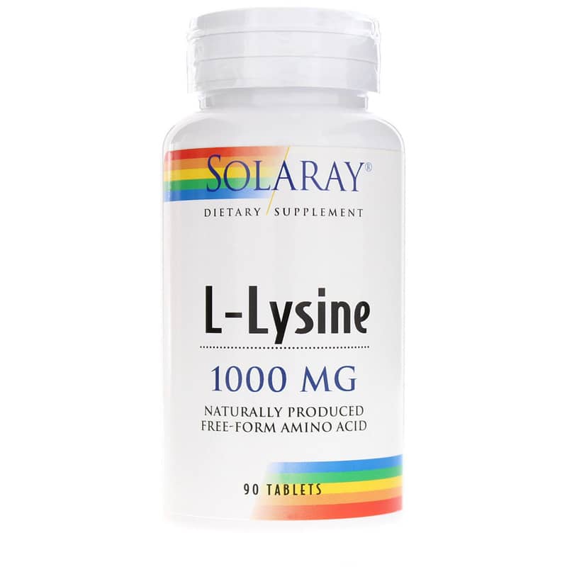 Solaray L-Lysine 1000 Mg 90 Tablets