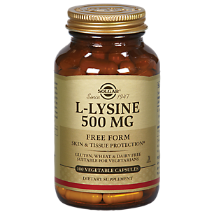 L-Lysine - Free Form - 500 MG (100 Vegetarian Capsules)