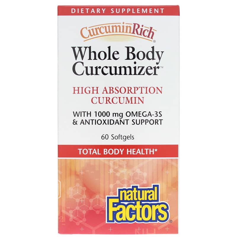 Natural Factors CurcuminRich Whole Body Curcumizer 60 Softgels