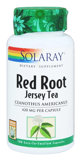 Solaray - Red Root Jersey Tea 420 mg. - 100 Capsules