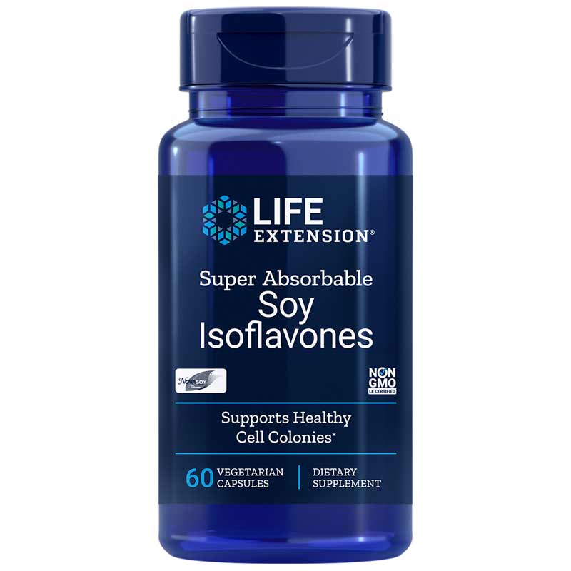 Life Extension Super Absorbable Soy Isoflavones 60 Veg Capsules