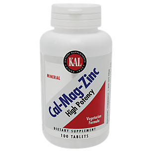 High Potency Calcium-Magnesium-Zinc (100 Tablets)