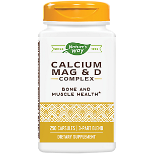 Calcium, Magnesium & Vitamin D Complex (250 Capsules)