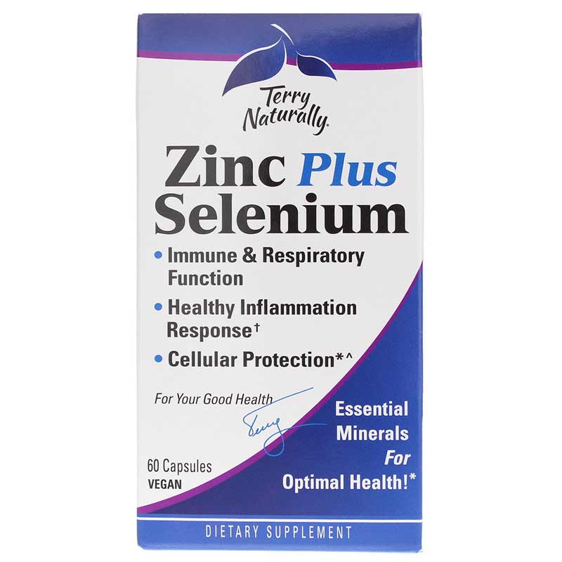 Terry Naturally Zinc Plus Selenium 60 Capsules