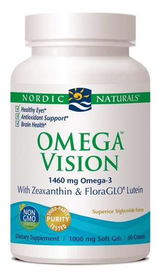 Nordic Naturals - Omega Vision with Zeaxanthin & FloraGLO Lutein 1000 mg. - 60 Softgels
