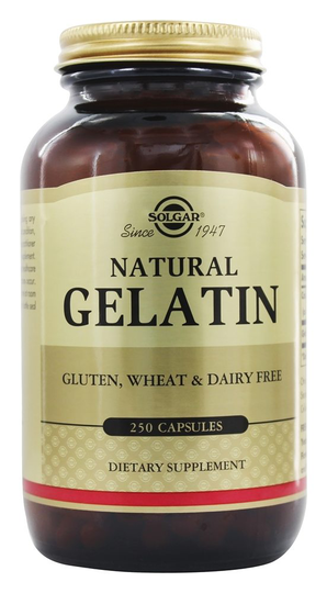 Solgar - Gelatin with Calcium Carbonate - 250 Capsules