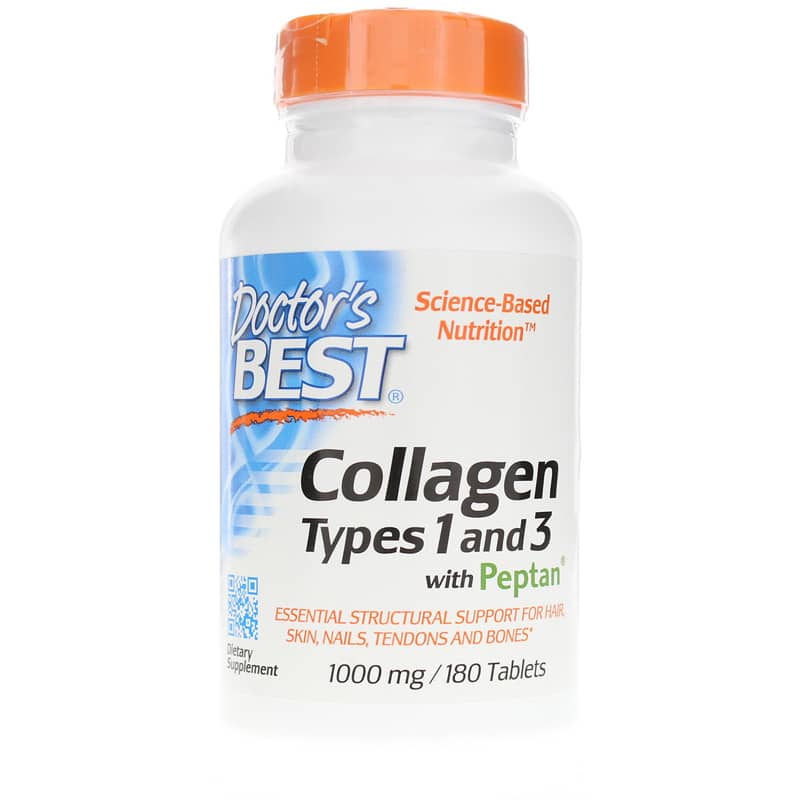 Doctors Best Collagen Types 1 & 3 1000 Mg 180 Tablets