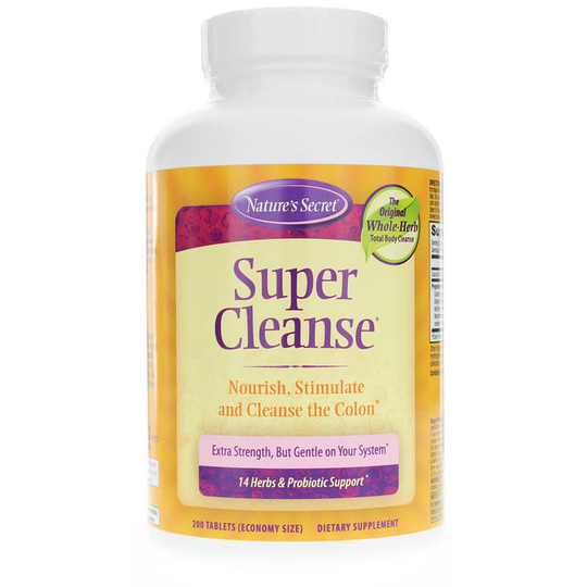 Natures Secret Super Cleanse Tablets 200 Tablets