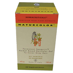 Natural Hair Color - Herbal Based & Permanent - 6N Sagebrush Brown (4 Fluid Ounces)