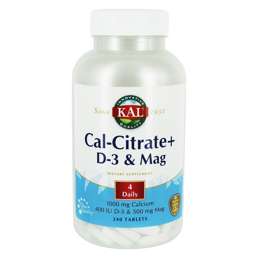 Kal - Cal-Citrate D-3 & Mag - 240 Tablets