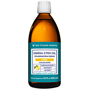 Omega 3 Fish Oil - EPA 800mg/DHA 500mg - Supports Cardiovascular, Brain & Eye Health - 1,500mg per Serving (16.9 fl oz)