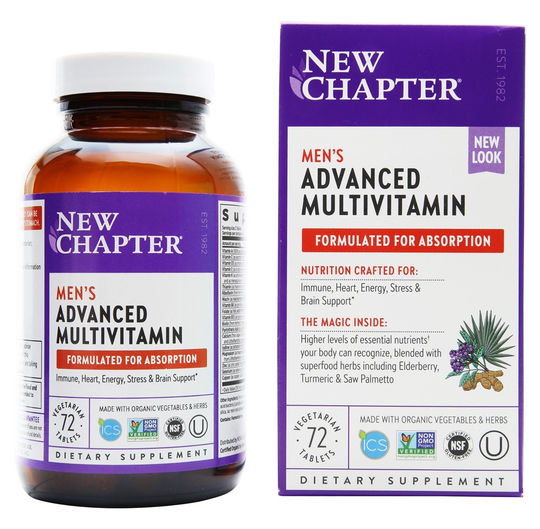 New Chapter - Men's Advanced Multivitamin - 72 Vegetarian Tablets