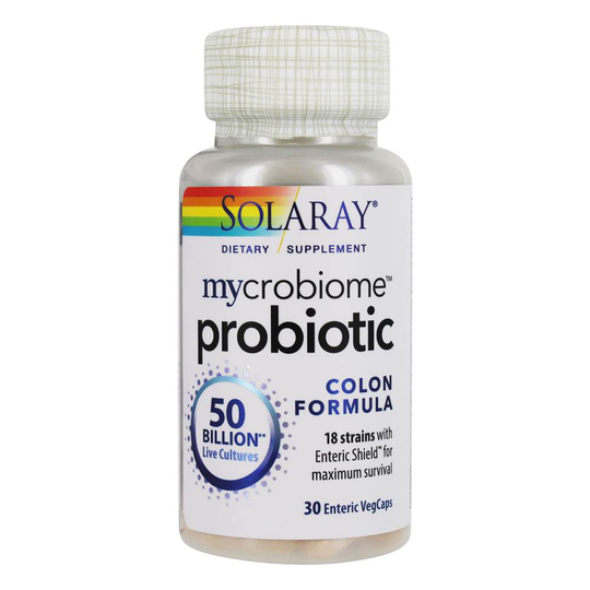 Solaray - Mycrobiome Probiotic Colon Formula 50 Billion CFU - 30 Vegetable Capsule(s)