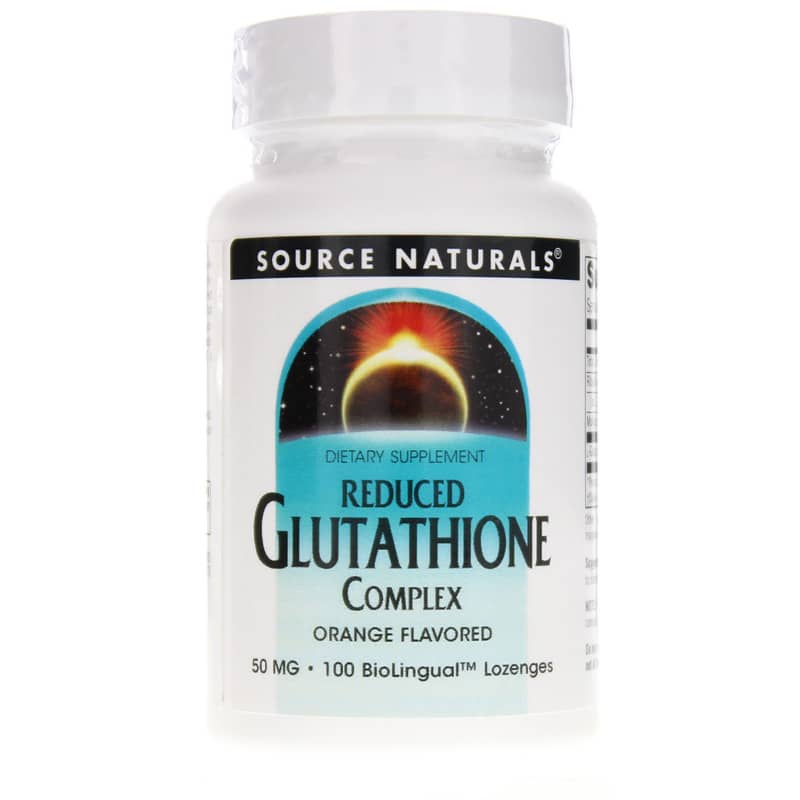 Source Naturals Reduced Glutathione Complex 50 Mg Orange Lozenges 100 Lozenges