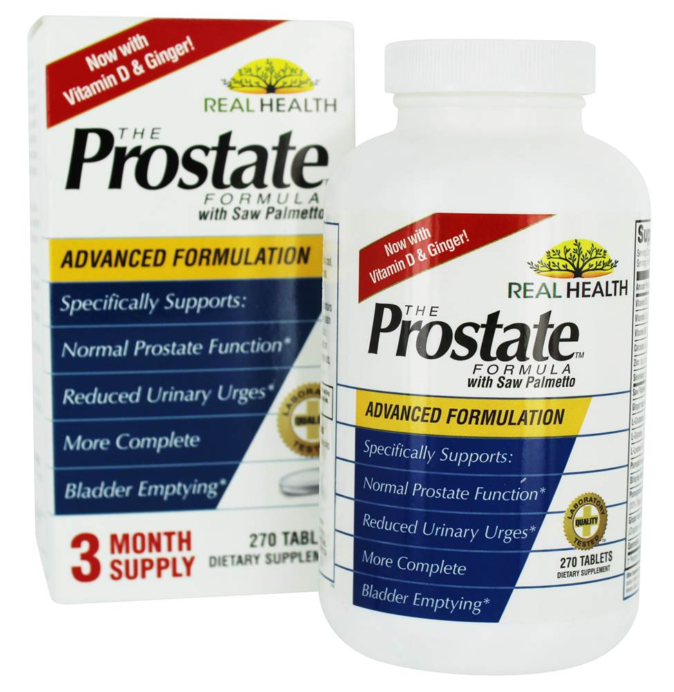 Real Health - Prostate Formula with Saw Palmetto Advanced Formulation - 270 Tablets