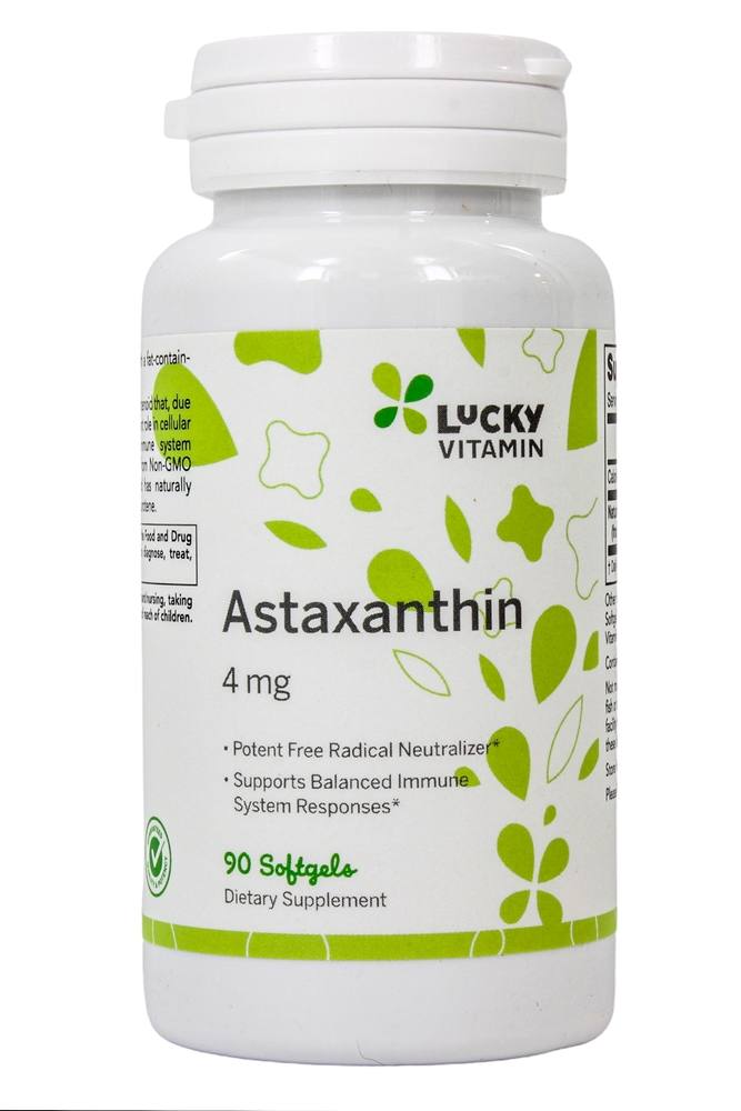 LuckyVitamin - Astaxanthin 4 mg. - 90 Softgels
