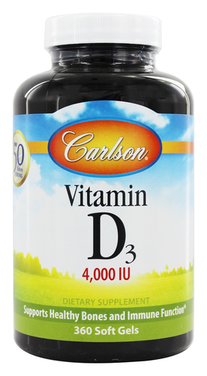 Carlson Labs - Vitamin D3 4000 IU - 360 Softgels