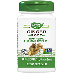 Ginger Root - Soothes Digestion - 550 MG (100 Capsules)