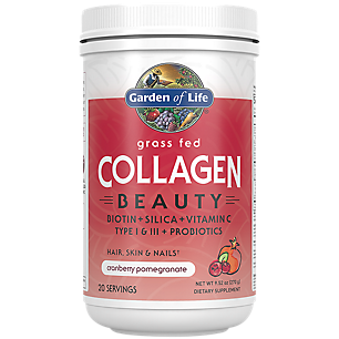 Grass Fed Collagen Beauty Powder - Hair, Skin & Nails - Cranberry Pomegranate (20 Servings)
