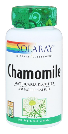 Solaray - Chamomile 350 mg. - 100 Vegetarian Capsules