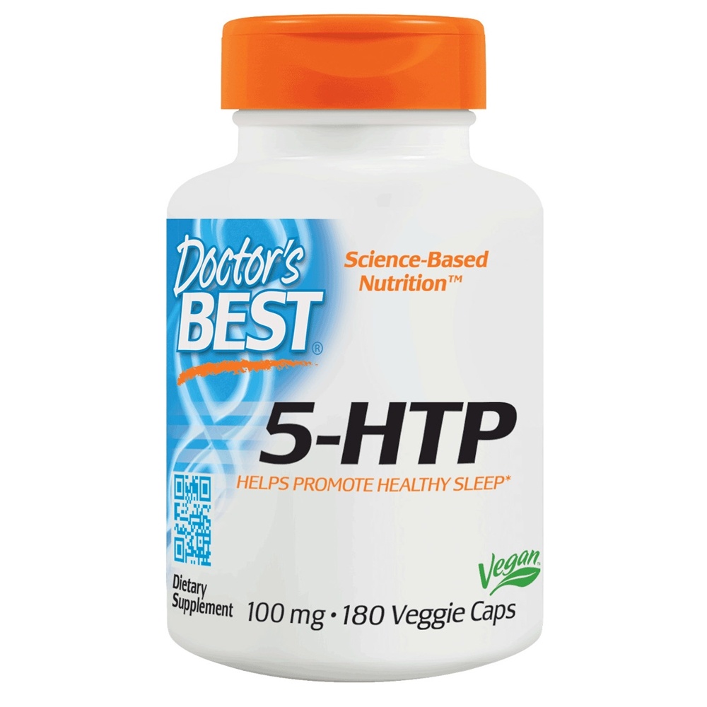 Doctor's Best - 5-HTP for Healthy Sleep 100 mg. - 180 Vegetarian Capsules