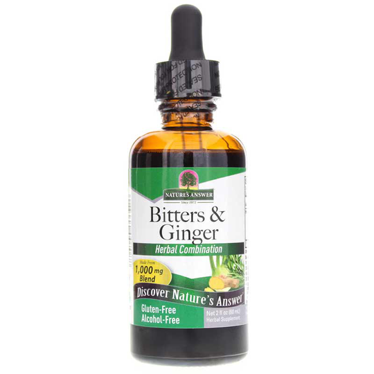 Natures Answer Bitters & Ginger Alcohol-Free 2 Oz
