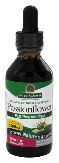 Nature's Answer - Passion Flower Herb Organic Alcohol - 2 fl. oz.