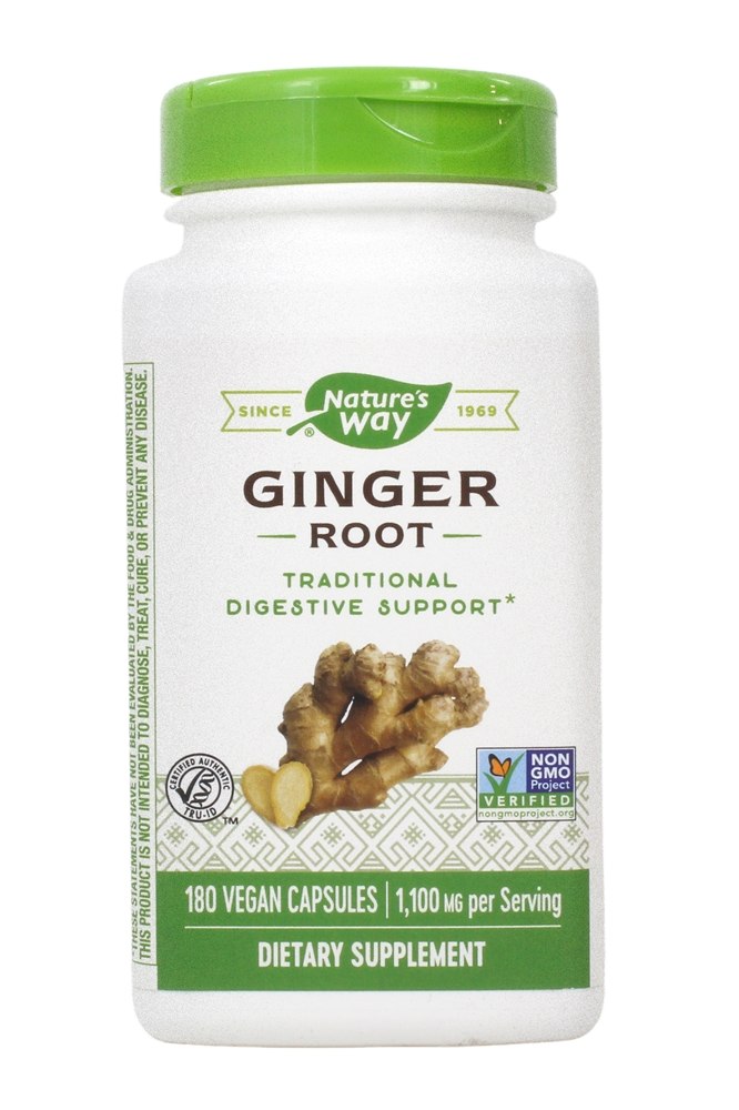 Nature's Way - Ginger Root 550 mg. - 180 Vegetarian Capsules