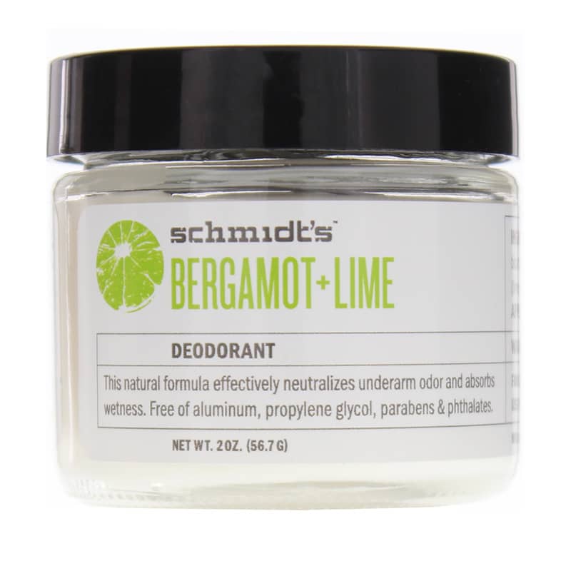 Schmidts Deodorant Natural Deodorant Jar Bergamot + Lime 2 Oz
