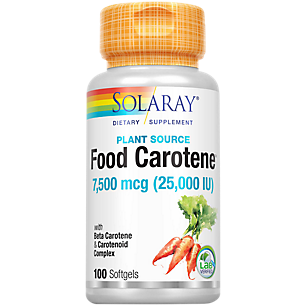 All Natural Food Carotene with 25,000 IU Vitamin A (100 Perle Capsules)