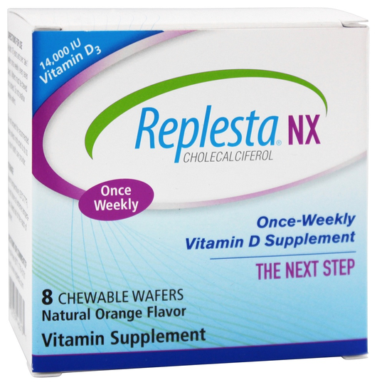 Everidis Health Sciences - Replesta NX Vitamin D Orange 14000 IU - 8 Chewable Wafers