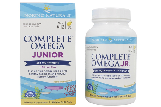 Nordic Naturals - Complete Omega Junior Lemon 500 mg. - 90 Chewable Softgels (formerly Omega-3.6.9 Junior)