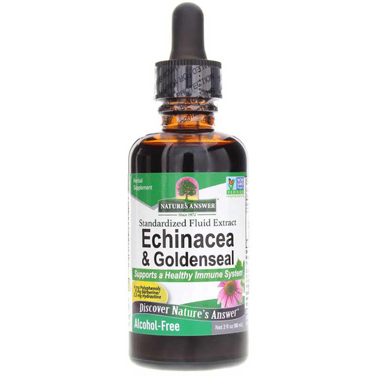 Natures Answer Echinacea Goldenseal Extract Alcohol-Free 2 Oz