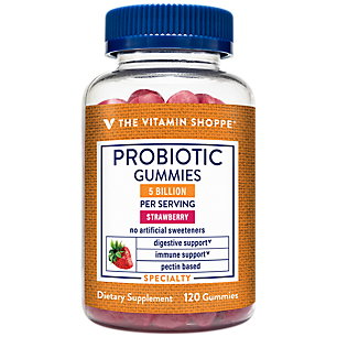 Probiotic Gummies for Digestive Support - 5 Billion CFUs per Serving - Strawberry (120 Gummies)