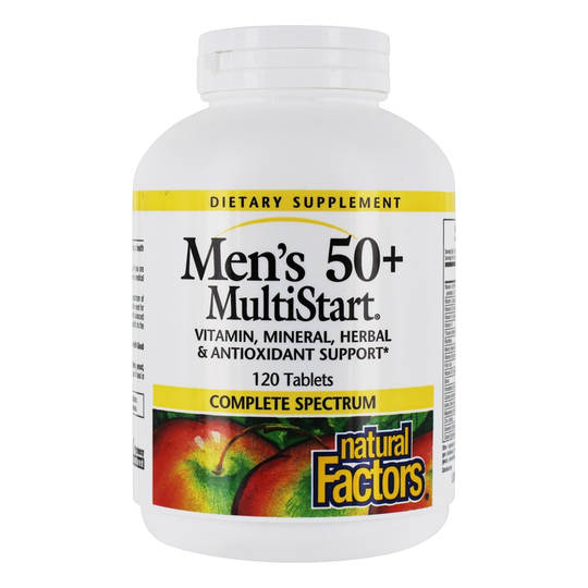 Natural Factors - Men's 50 MultiStart - 120 Tablets