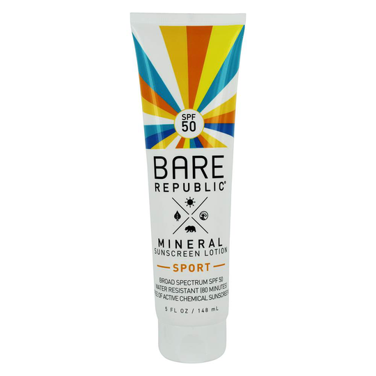 Bare Republic - Mineral Sport Sunscreen Lotion Broad Spectrum Coconut Vanilla 50 SPF - 5 fl. oz.