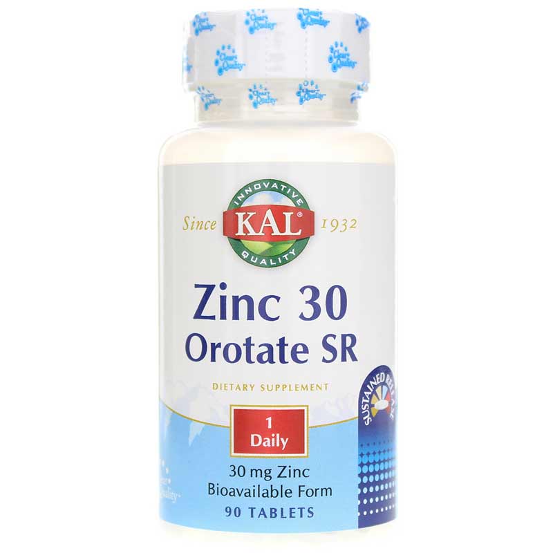 Kal Zinc 30 Orotate Sustained Release 90 Tablets