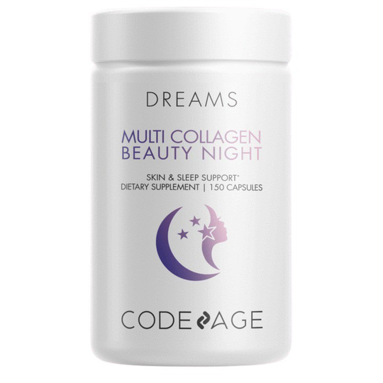 Codeage - Multi Collagen Beauty Night with 5-HTP Lavendar L-Theanine & Melatonin - 150 Capsules