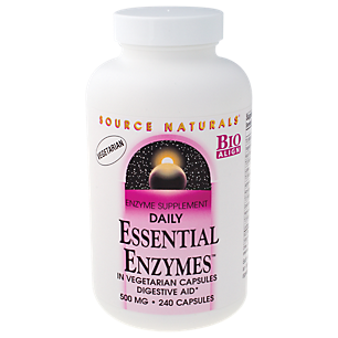 Daily Essential Enzymes Digestive Aid - 500 MG (240 Vegetarian Capsules)