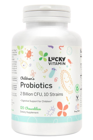 LuckyVitamin - Children's Probiotics 10 Strains Berry 2 Billion CFU - 120 Chewable Tablets