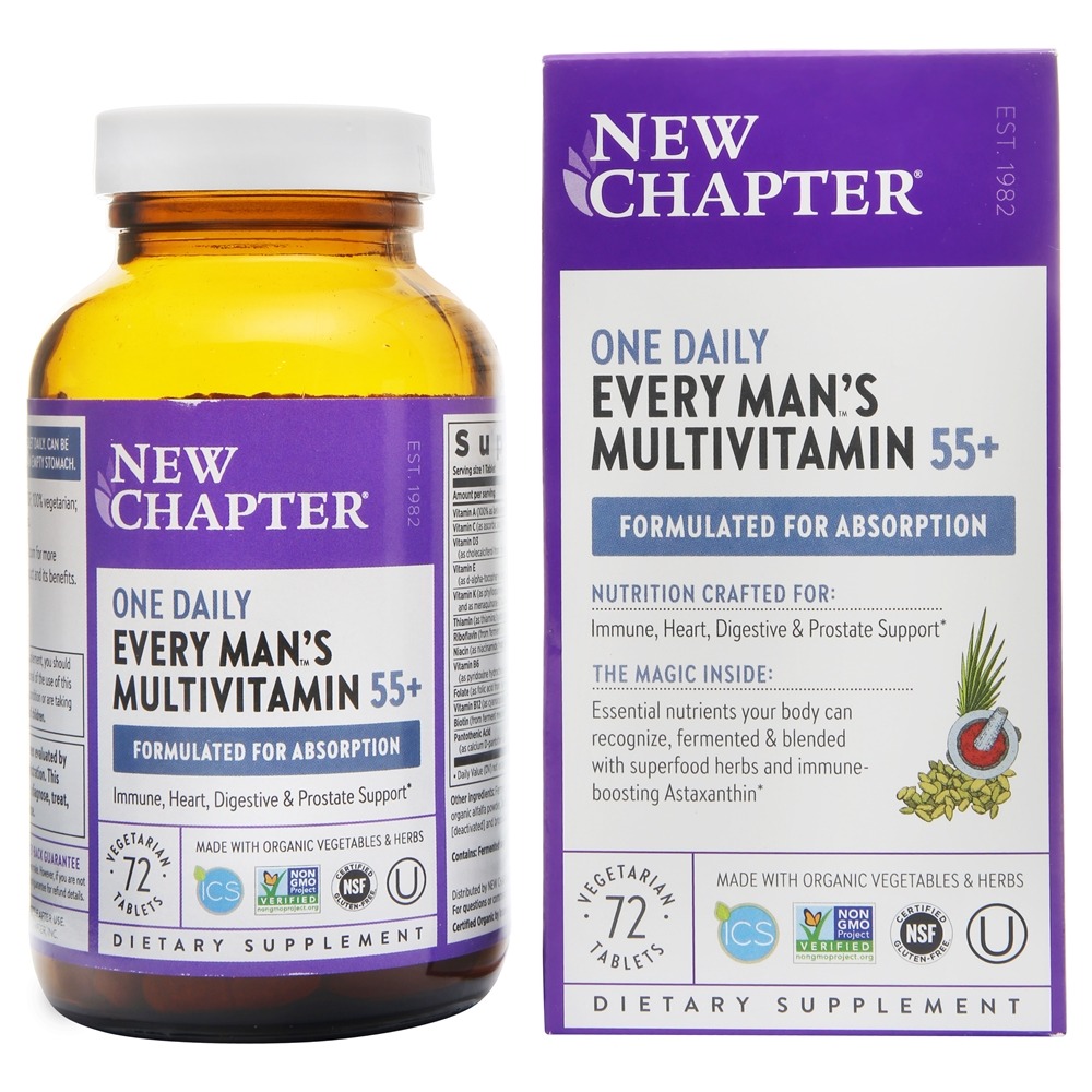 New Chapter - One Daily Every Man's Multivitamin 55 - 72 Vegetarian Tablets