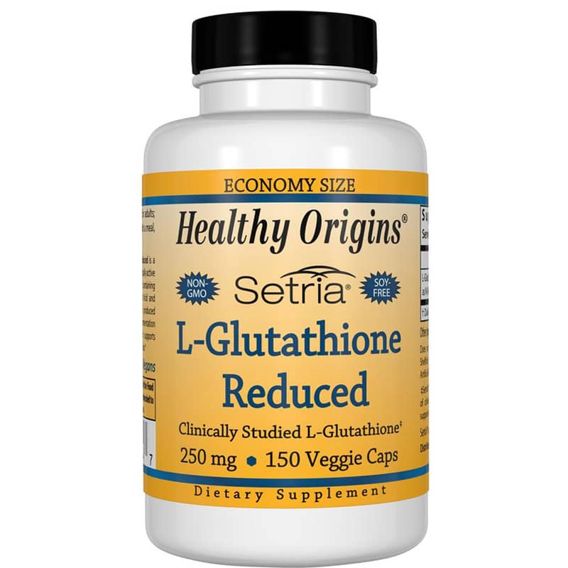 Healthy Origins L-Glutathione Reduced Setria 250 Mg 150 Capsules
