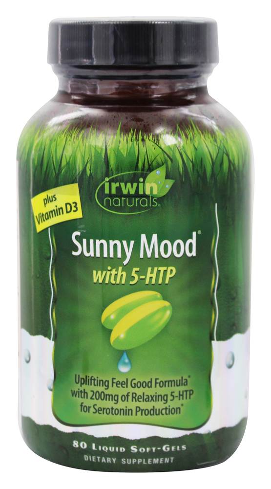 Irwin Naturals - Sunny Mood with 5-HTP - 80 Liquid Softgels