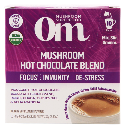 Om - Mushroom Blend Drink Mix Hot Chocolate - 10 Packet(s)
