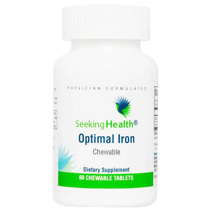 Seeking Health Optimal Iron Chewable 60 Chewable Tablets