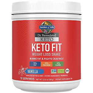 Dr. Formulated Keto Fit Weight Loss Shake - Vanilla (12.52 oz. / 10 Servings)