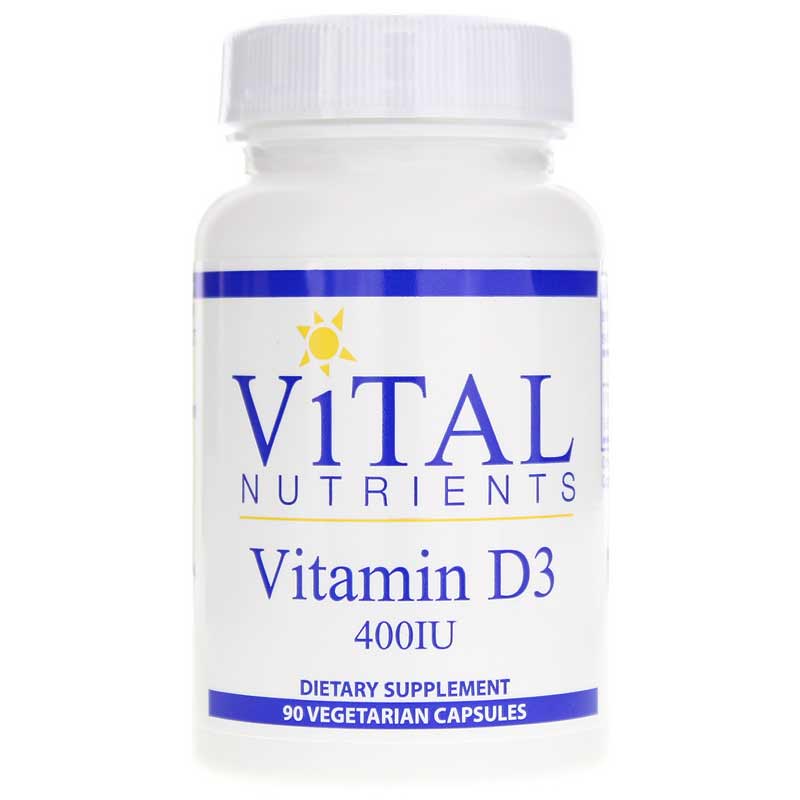 Vital Nutrients Vitamin D3 400 IU 90 Veg Capsules